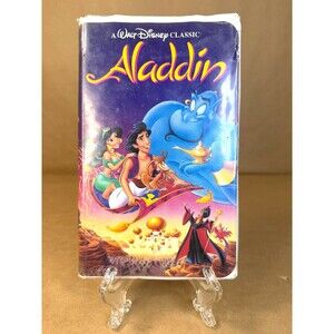 Walt Disney's ALADDIN VHS Tape "Black Diamond" Classic (1992) #1662 Collectible